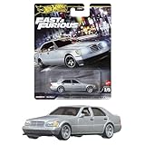 ホットウィール(Hot Wheels) ワイルド・スピード - メルセデス・ベンツ 500 SEL 乗り物おもちゃ ミニカー 3歳から シルバー HRT94