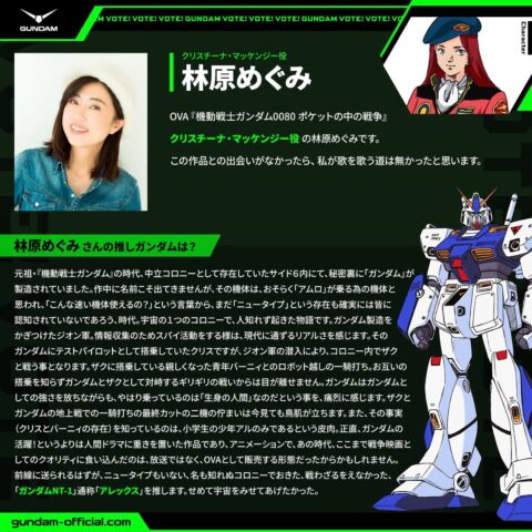 林原めぐみさんの「ガンダムアレックス」に対するコメントが切なすぎる