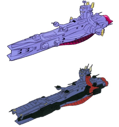 ※サラミス→サラミス改の全長の変化について