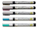 GSIクレオス ガンダムマーカーEX 5本 (トランザム ホロレッド,月光蝶 ホロシルバー,MEPE ホロイエロー,光の翼ホロブルー,サイコフレームホログリーン5本セット)