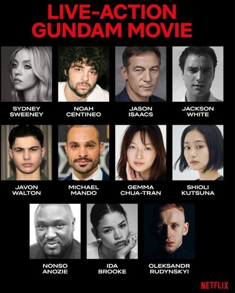 実写映画版「ガンダム」キャスト11人が公開！4月より豪州で撮影開始