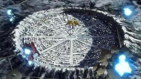 ガンダムのコロニーは自転させて重力を発生させている　←これは分かる