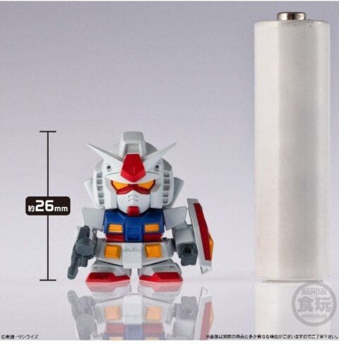 【ガンダム】極小サイズの食玩が登場！26mmで組み立て式だと？！