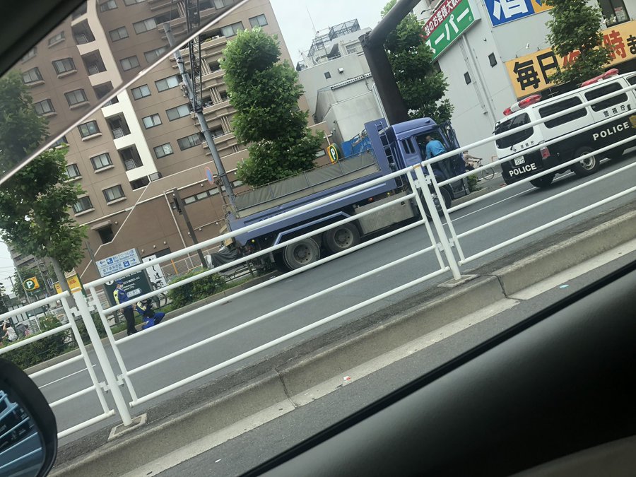 現場の様子 交通情報 環七 東京都江戸川区中葛西5丁目付近ダンプと自転車の事故で渋滞6月26日 江戸川区 事件事故 災害速報ニュース