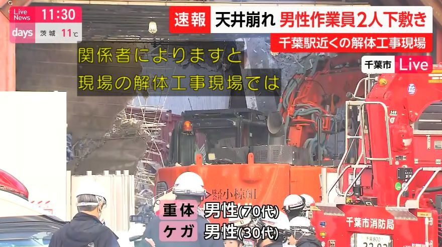 現場の状況】#注意喚起 千葉市中央区富士見1丁目 JR千葉駅東側