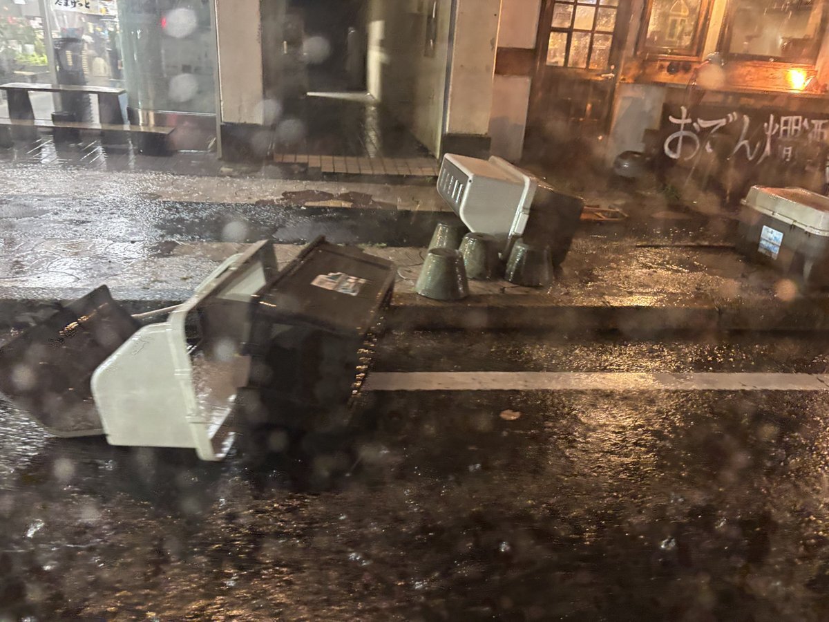 【現地の状況】#交通情報 ゲリラ豪雨と雹と雷で荒れてる茨城県ひたちなか市の様子 運転注意8月8日 #茨城 #ひたちなか #雷 #雹 ...