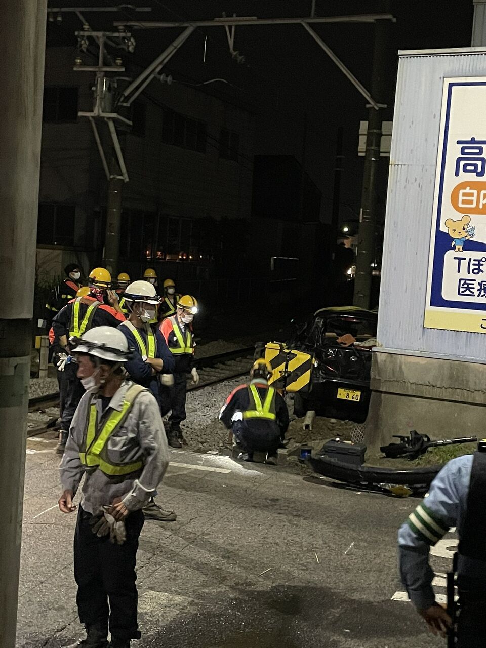 現場の状況まとめ 電車と軽自動車が衝突 レッカーで作業してる 名鉄三河線 小垣江 吉浜駅で踏切事故 名鉄線遅延9 30 名鉄 Meiun 愛知 事件事故 災害速報ニュース