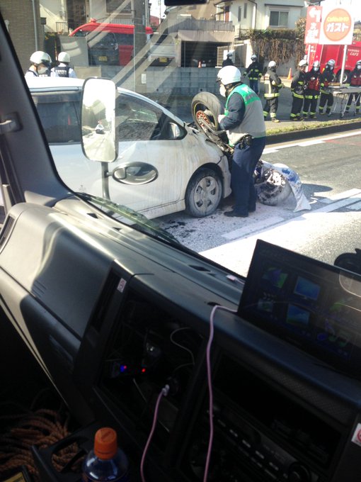 渋滞情報 国道16号 千葉県柏市風早1丁目 アリオ付近バイク燃える車両火災事故で渋滞11月14日 千葉 柏 事件事故 災害速報ニュース