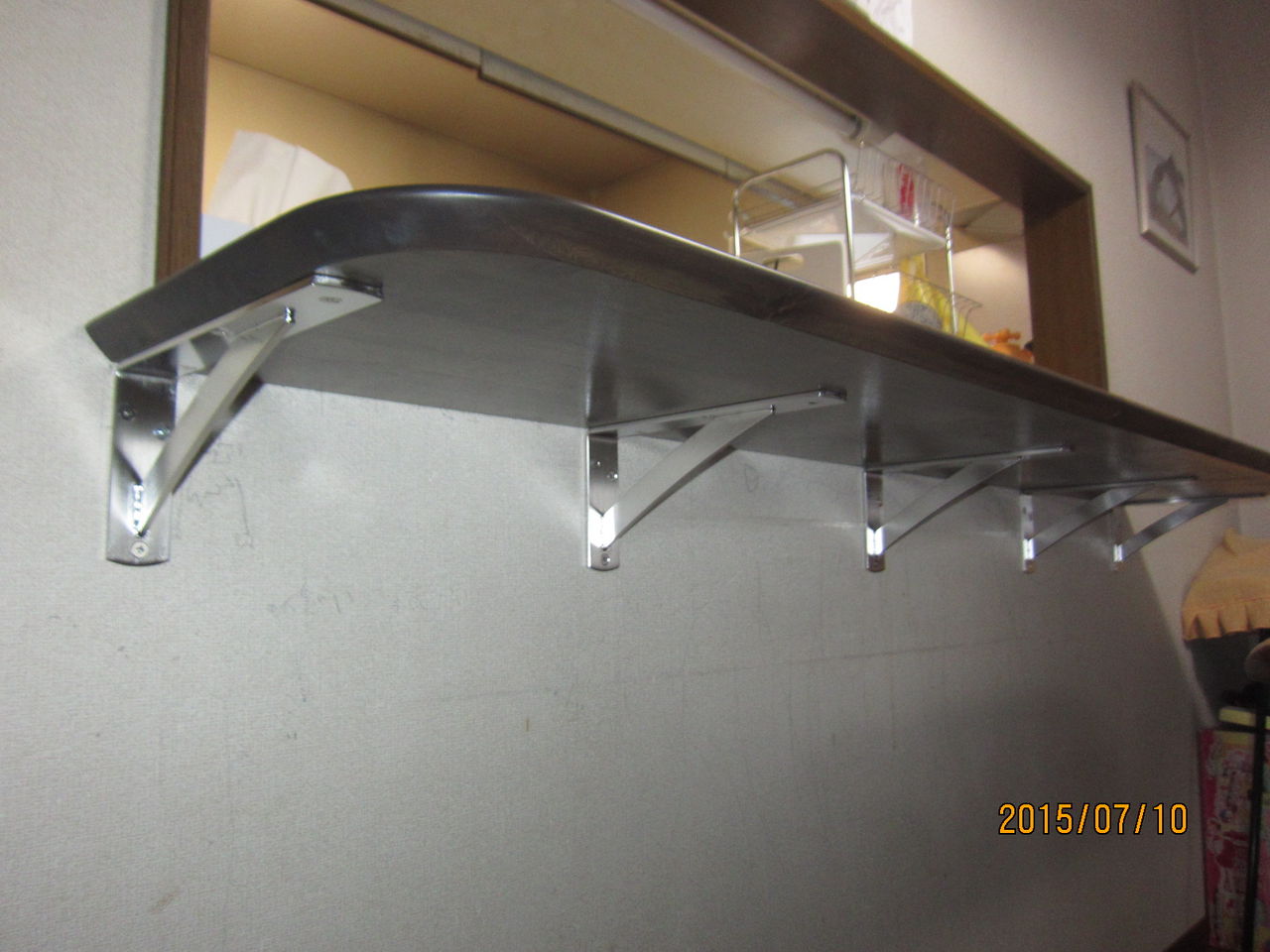 キッチンカウンターテーブル後付けお手軽内装プチリフォーム ロッキーの施工例