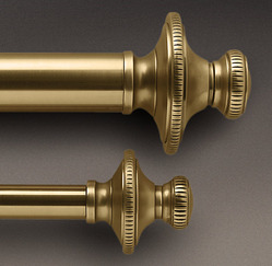 ANTIQUE BRASS KNURLED