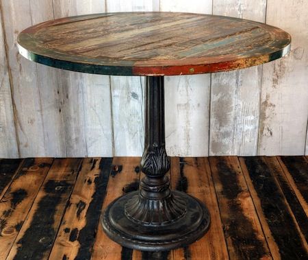 Reclaimed bistro table