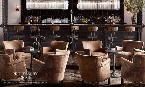 Professor's Leather Chair With Nailheads_2