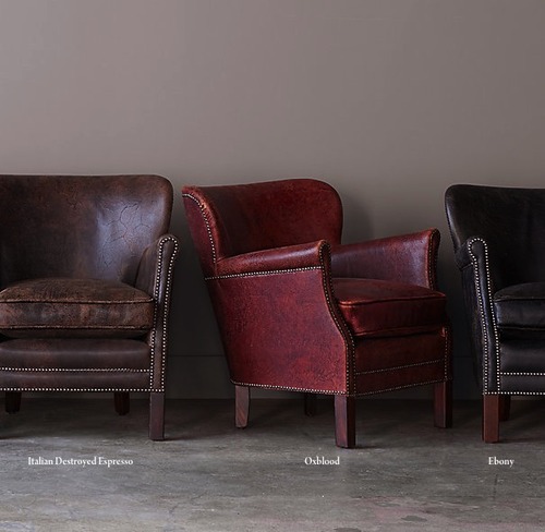 Professor's Leather Chair With Nailheads_2