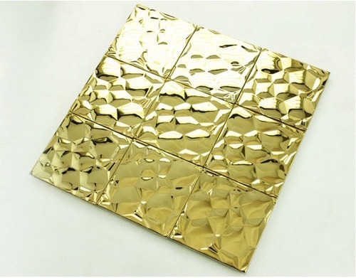 bubble mosaic tile_gold_3