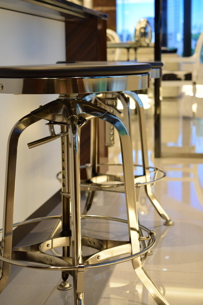 Vintage Toledo Barstool_Black & Polished Chrome_11