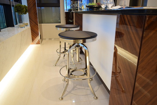 Vintage Toledo Barstool_Black & Polished Chrome_4