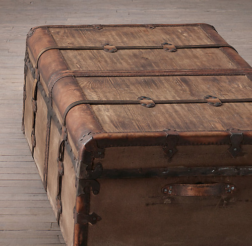 French Steamer Trunk Coffee Table_3