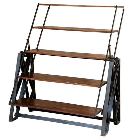 Adjustable industrial shelving unit