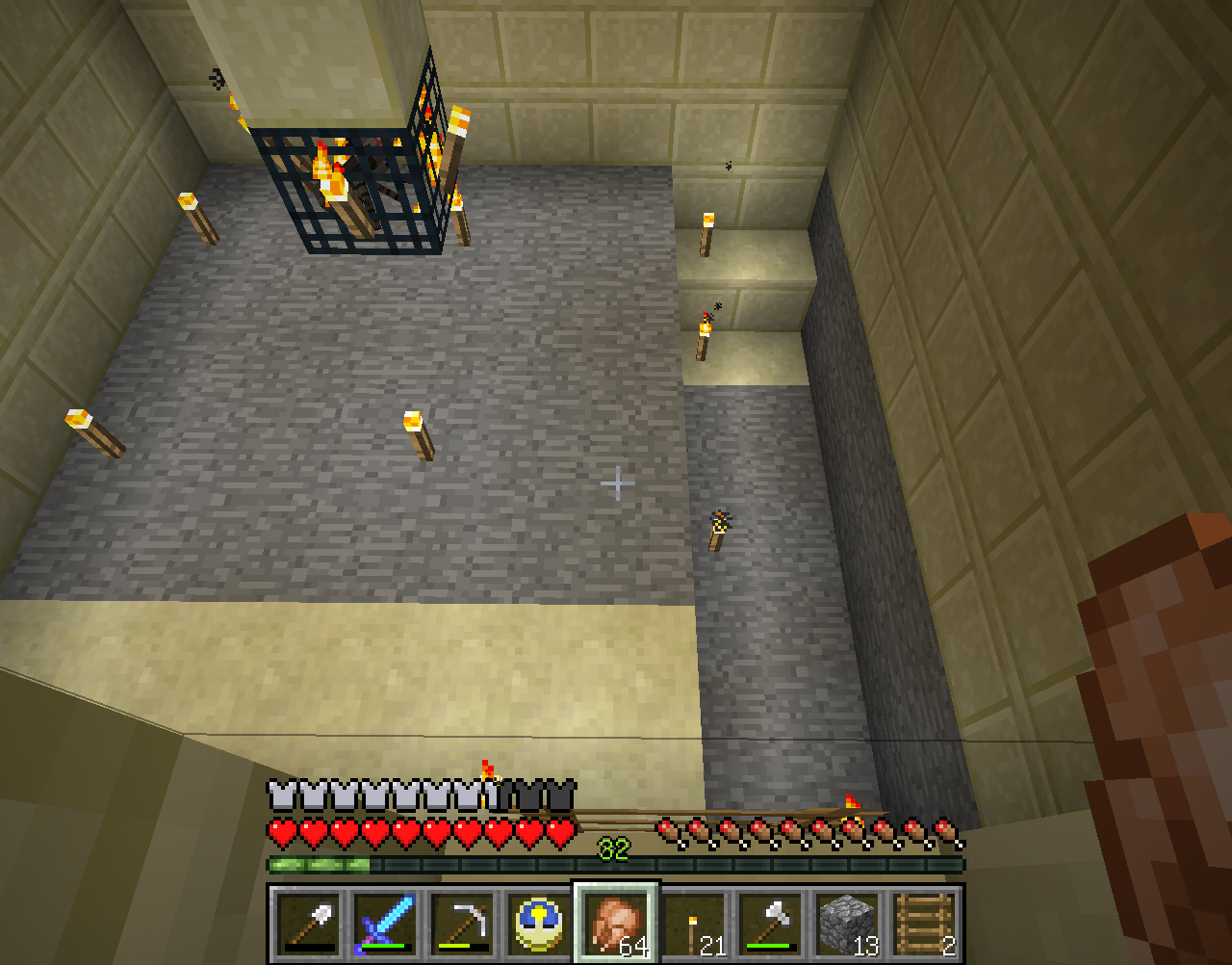 六角港に蜘蛛経験値トラップを作る ５ スポーン部屋の整備 仲間たちのマインクラフト開拓記録