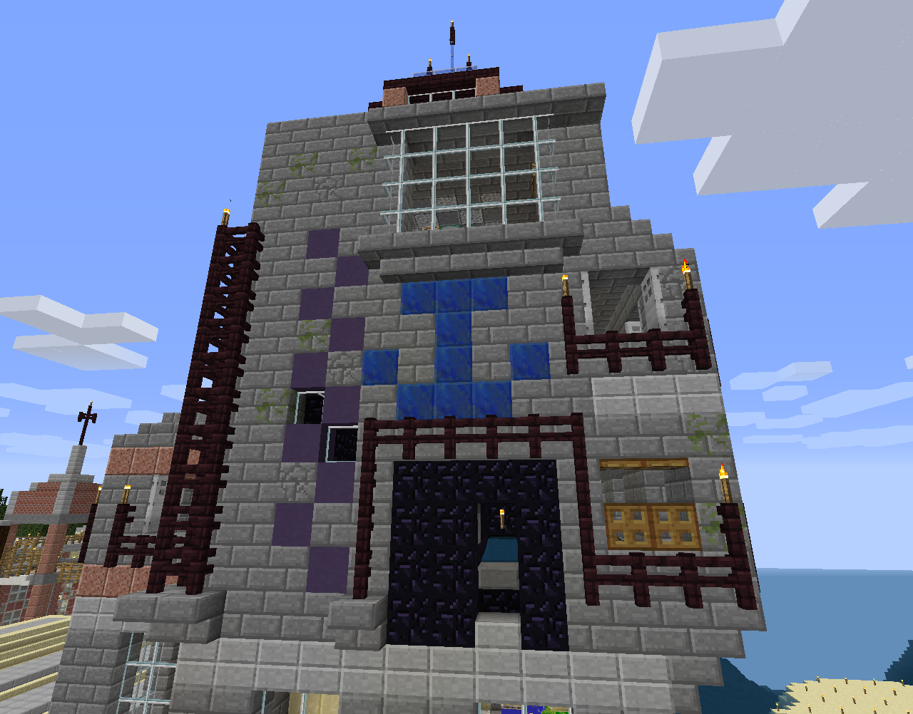 六角港に港湾ターミナルを作る １０ 完成 仲間たちのマインクラフト開拓記録