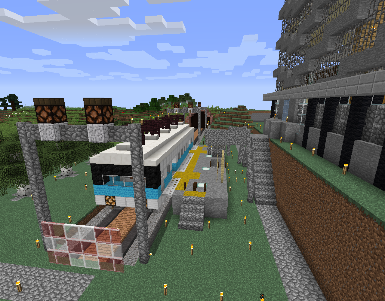 花畑開拓 ３ 花畑の整備 マサラタウンへお散歩 仲間たちのマインクラフト開拓記録