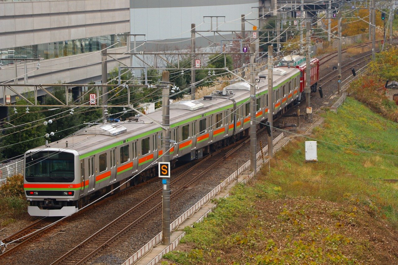 川越線・八高線向けE231系3000番台配給輸送を見る : 虹ブログ
