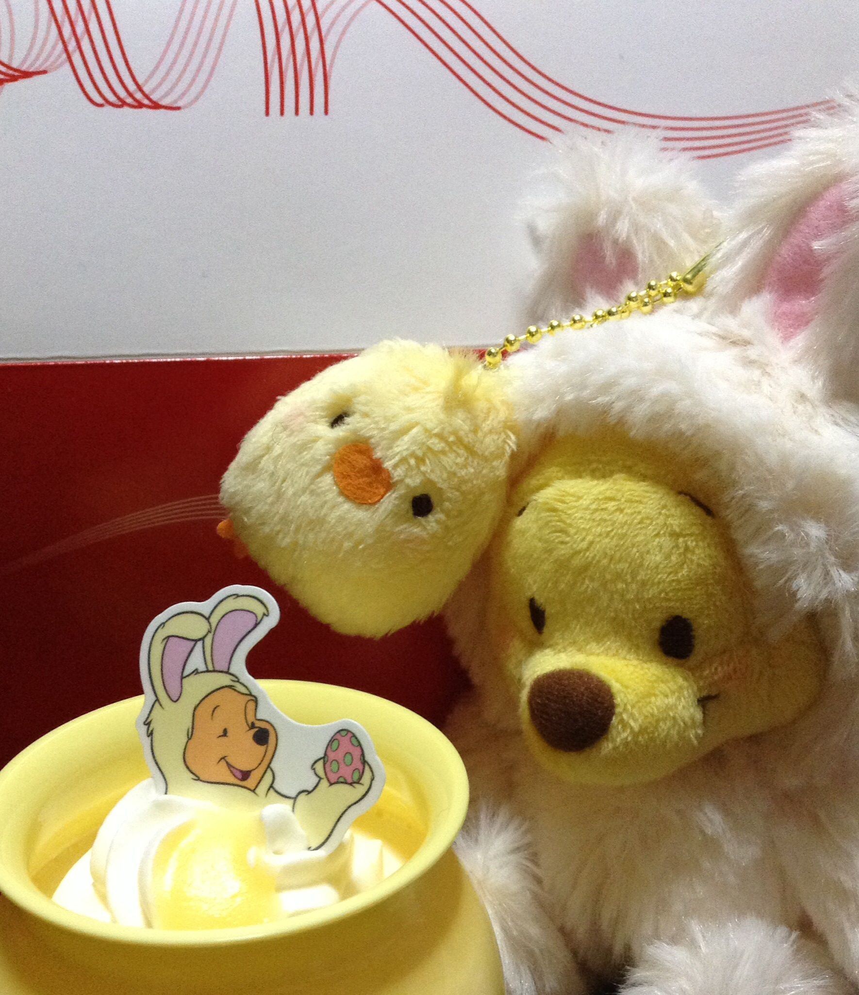 コージーコーナー イースターうさ耳プーさん はちみつプリンだよ うずまき貝がらと熊さん コージーコーナー イースターうさ耳プーさん はちみつプリンだよ うずまき貝がらと熊さん