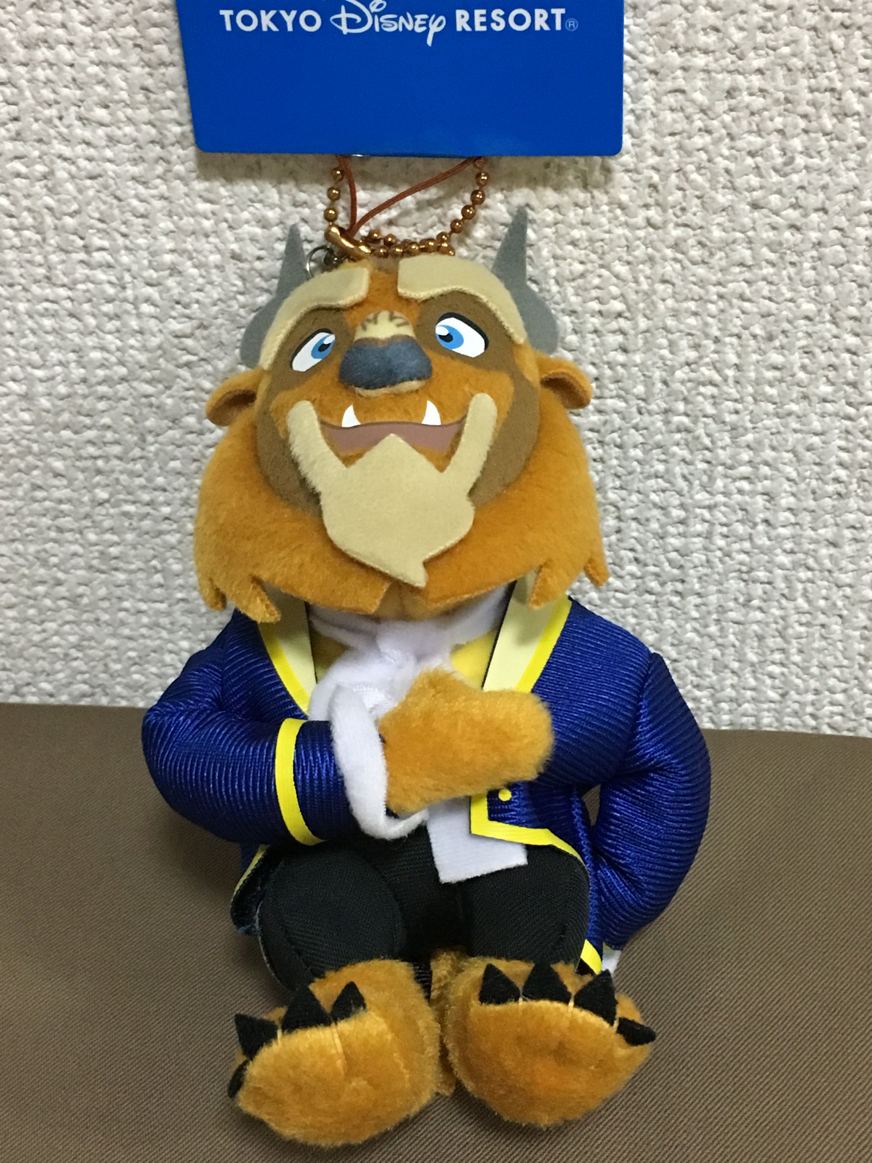 ディズニーランド 美女と野獣 野獣ストラップとベル うずまき貝がらと熊さん ディズニーランド 美女と野獣 野獣ストラップとベル うずまき貝がらと熊さん
