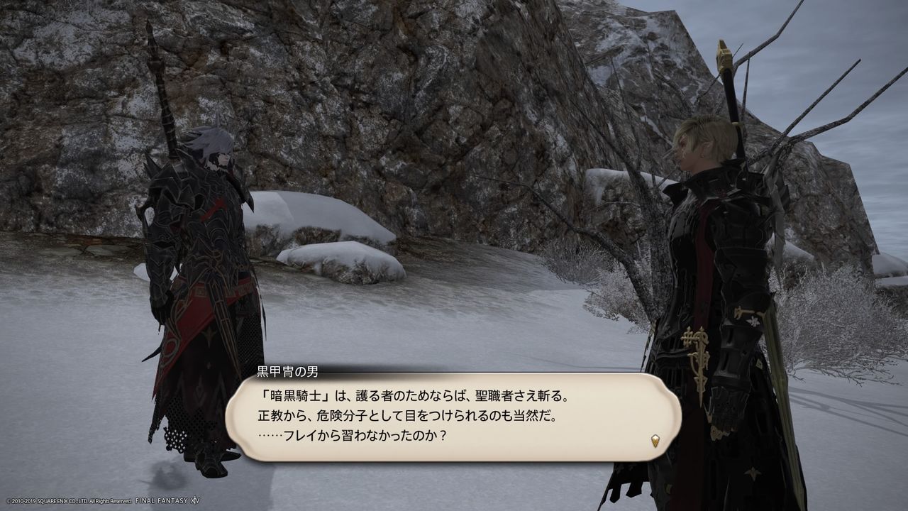 暗黒騎士ジョブクエストlv50 本当の暗黒騎士 日々是楽しむ エレ の世迷言