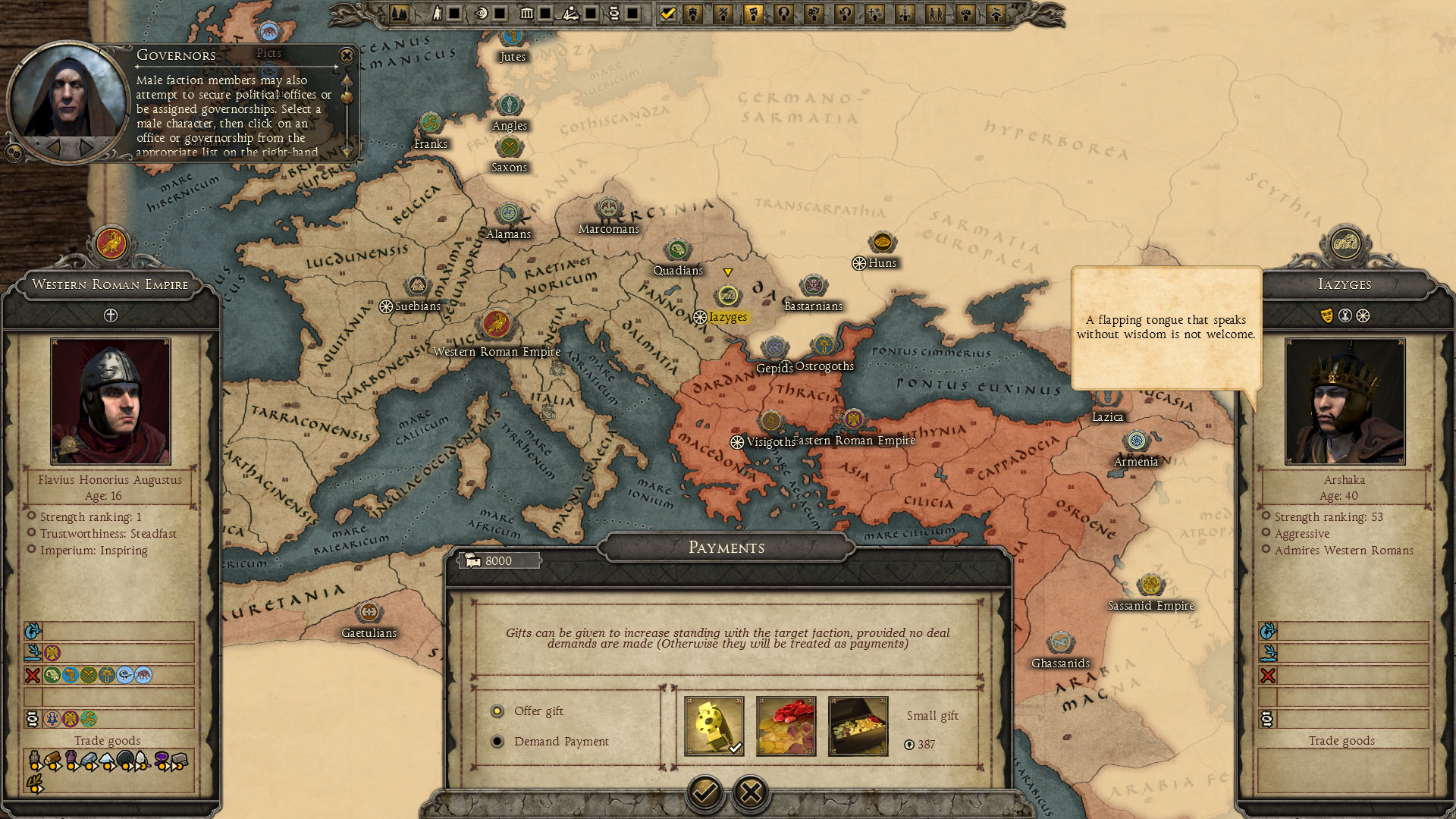 Total War Attilaで西ローマを救いたい Part1 古代ローマ ローマ帝国好きのblog ルビコンを渡れ