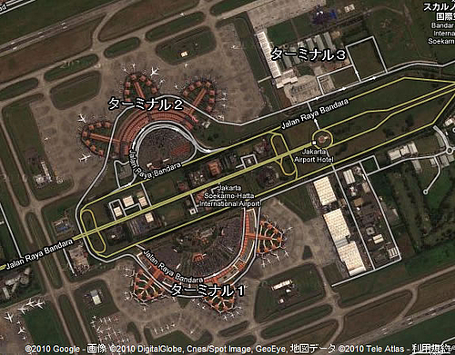 スカルノハッタ国際空港見取り図