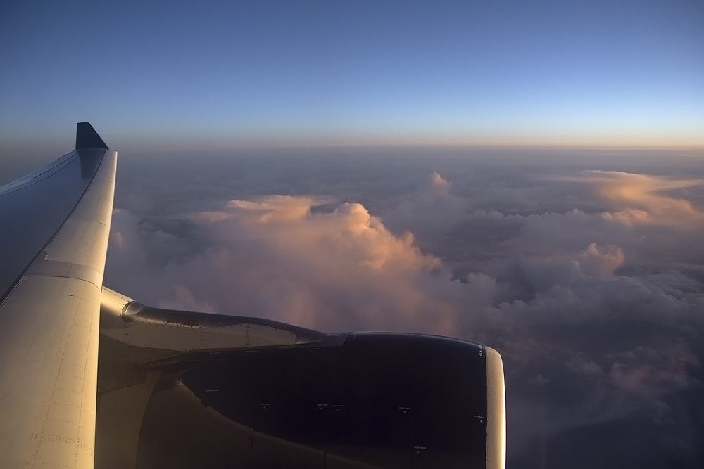 The View from airplane