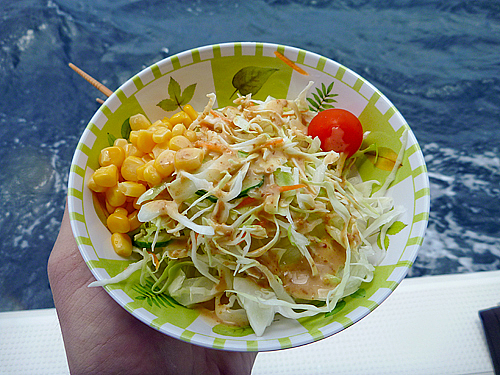 昼食のサラダ(マーレクルーズ) 昼食のサラダ(マーレクルーズ)