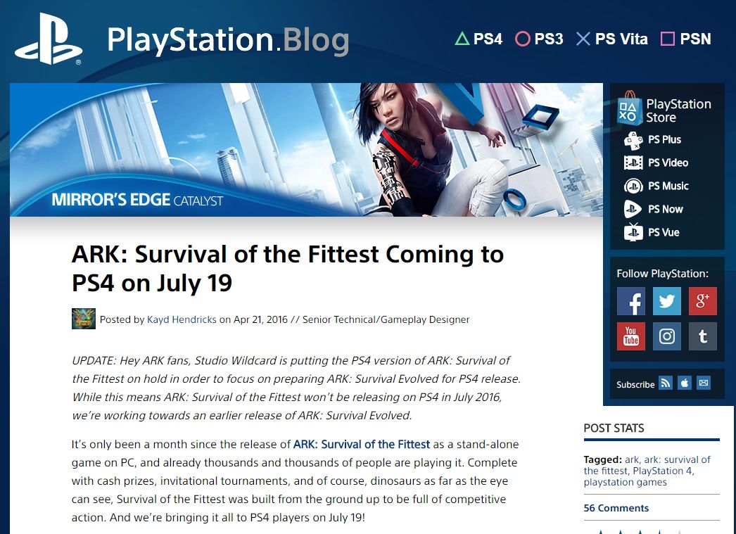 Ps4版 Ark Survival Of The Fittest延期 Wplayed