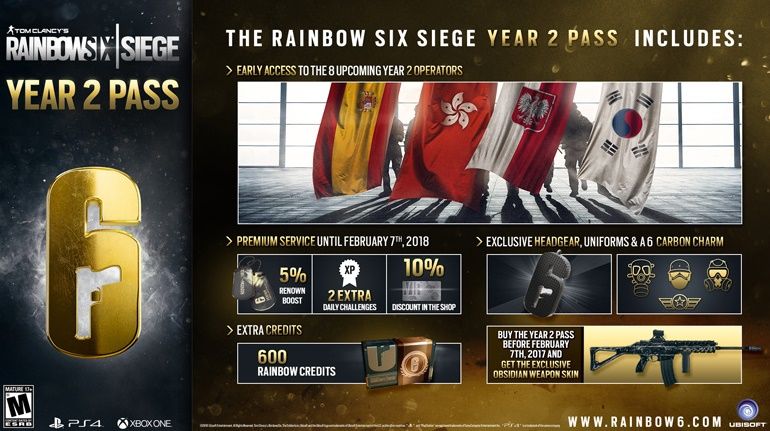 R6s シーズンパスyear2始動 Wplayed