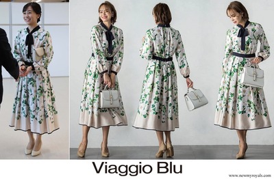 Princess-Kako-wore-Viaggio-Blu-Camelia-Floral-Print-Dress