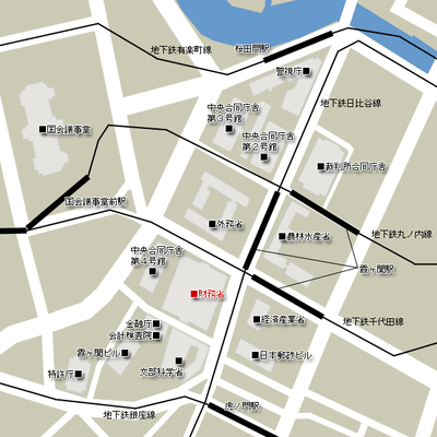 財務省地図