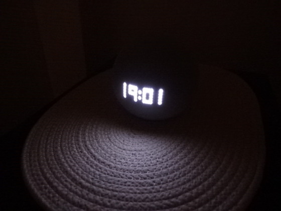 Echo Dot with clock
