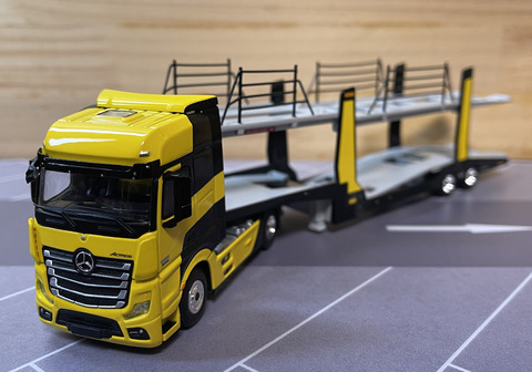 MINI GT ミニカー　メルセデスベンツ　カーキャリアー　ガルフ 新品 BSC 1/64 メルセデス ベンツ Benz AMG GTS Carbonerre Wide