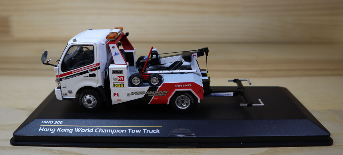 164 Tiny タイニー 日野 300 レッカー車 Shell 積載車 ミニカー 164