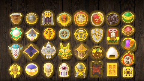 装備品かけ_盾_金