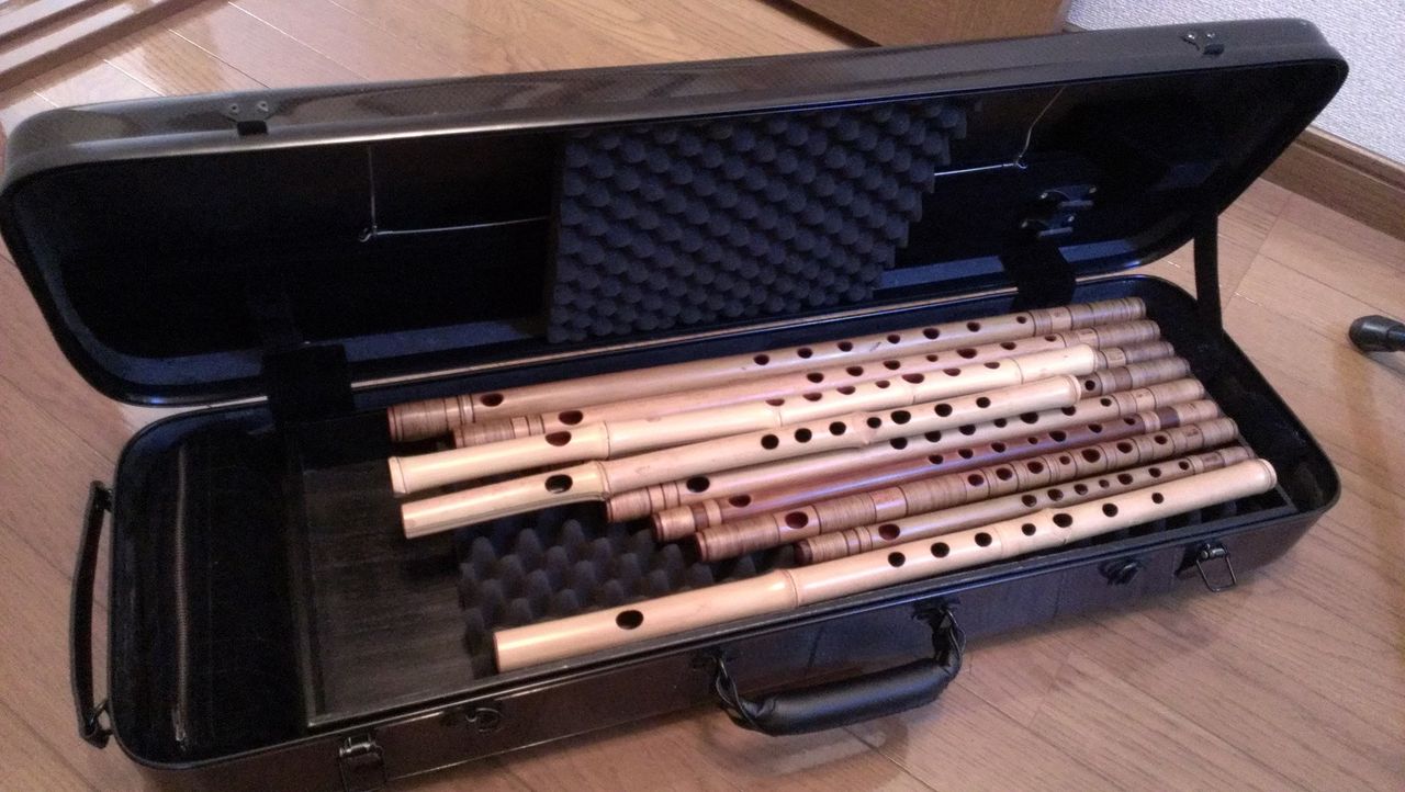 篠笛ケース　桜筒　六本調子　七本調子横笛　3 篠笛ケース 桜筒 六本調子 七本調子横笛 3 篠笛文化研究社