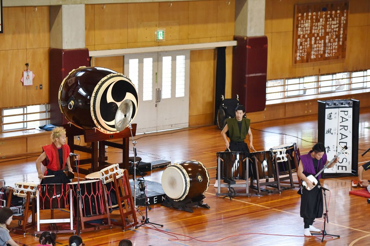 大阪府立交野支援学校 芸術鑑賞会 蓮風renpu 和楽器演奏者 村下 正幸のmasablog