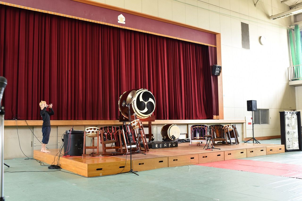 大阪府立交野支援学校四條畷校 芸術鑑賞会 蓮風renpu 和楽器演奏者 村下 正幸のmasablog