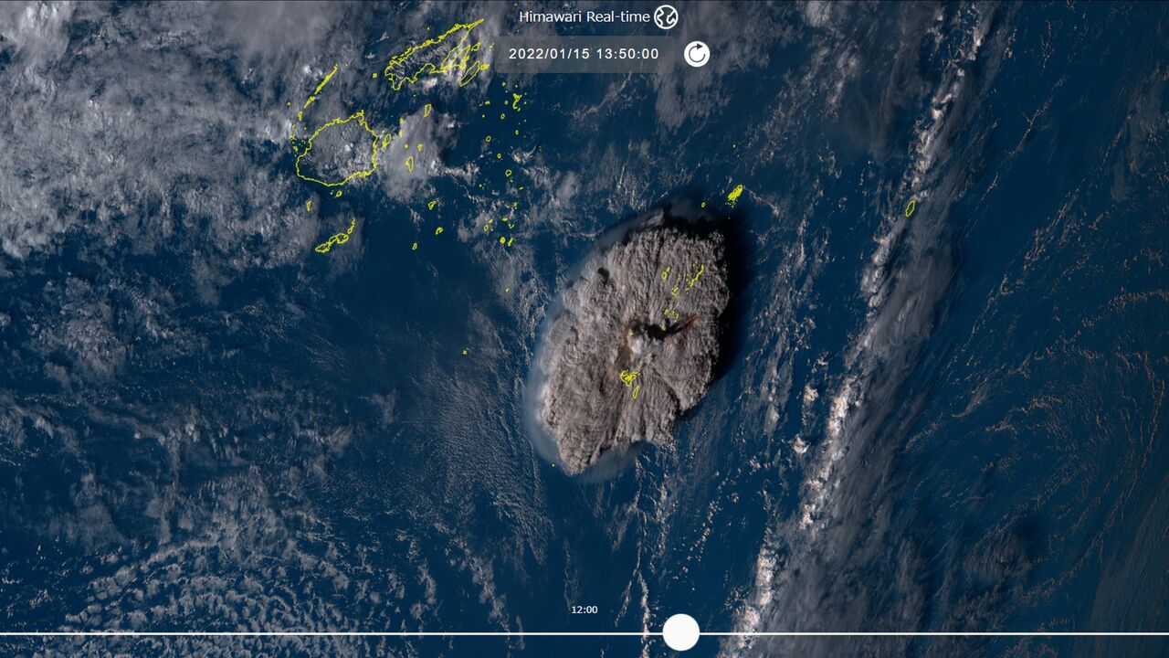 トンガの噴火による衝撃波は世界中で感じられた
