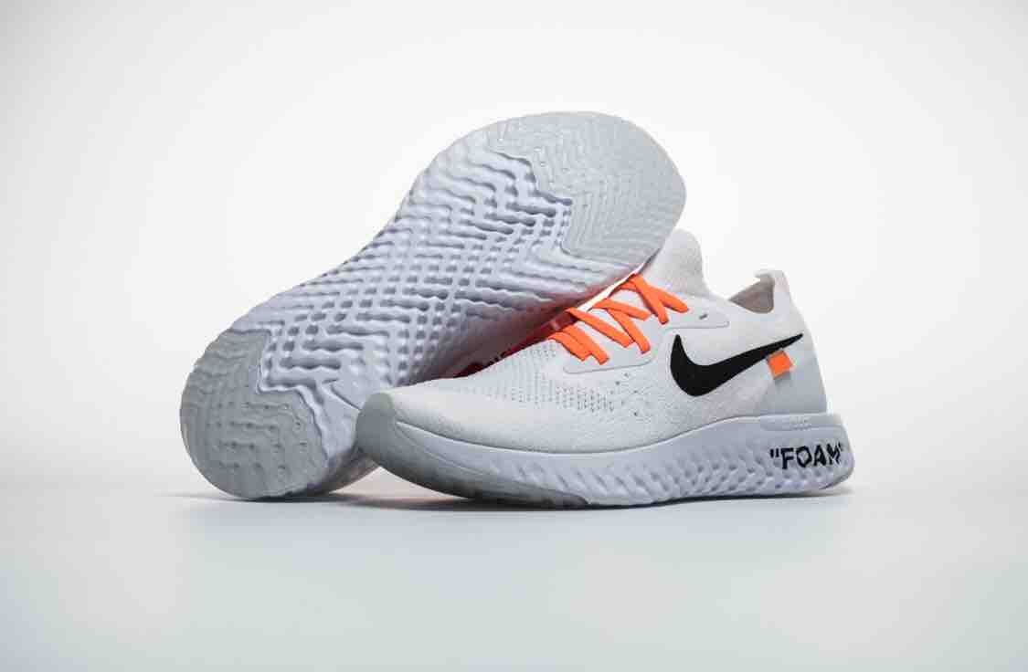 off white x nike epic react flyknit