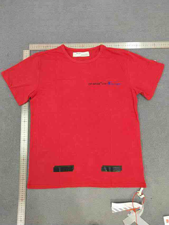 champion x off white shirt