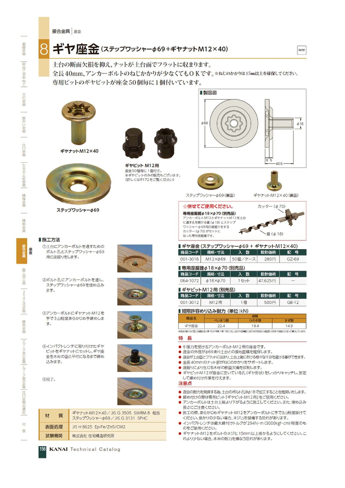 注目ブランドのギフト Z アンカーボルト A-40 M12×400mm 50本単位 ナット 付 基礎 土台 アンカー コンクリート 木造 軸組工法  2×4工法 土台敷 新築 増築 基礎工事 DIY