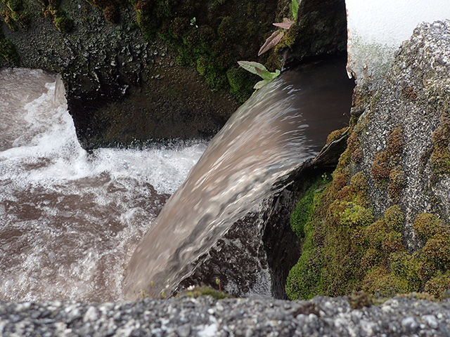 セーレン工場の廃液 : 九頭龍鮎の会