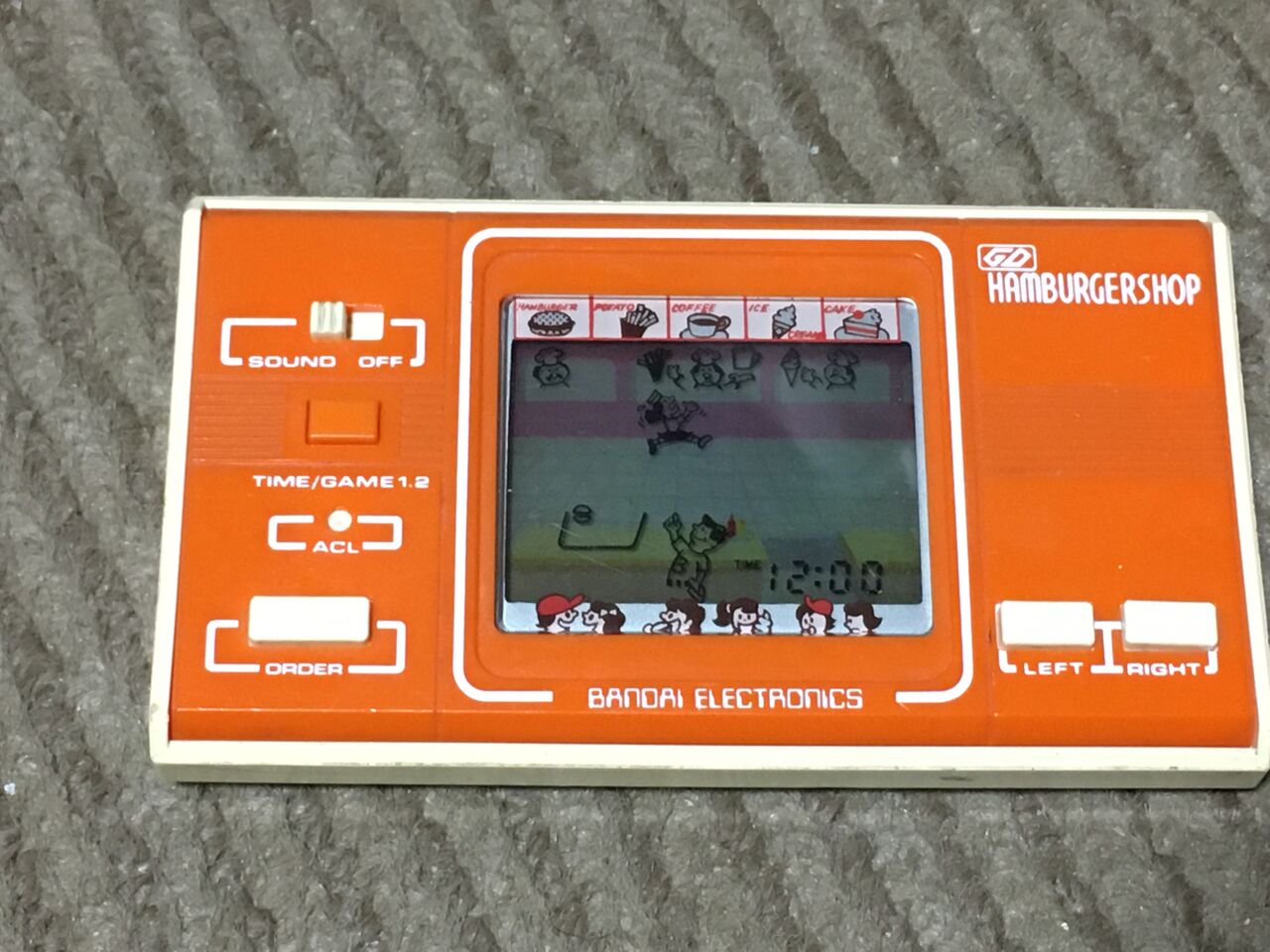 ゲームウォッチ バンダイ ハンバーガーショップ 進め レトロゲーム